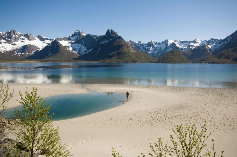 Åpent kystlandskap ved Laukvik i Aust-Lofoten