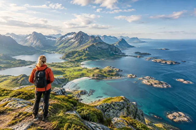 KI-Illustration: Zum ersten Mal auf den Lofoten – kompletter Reiseführer