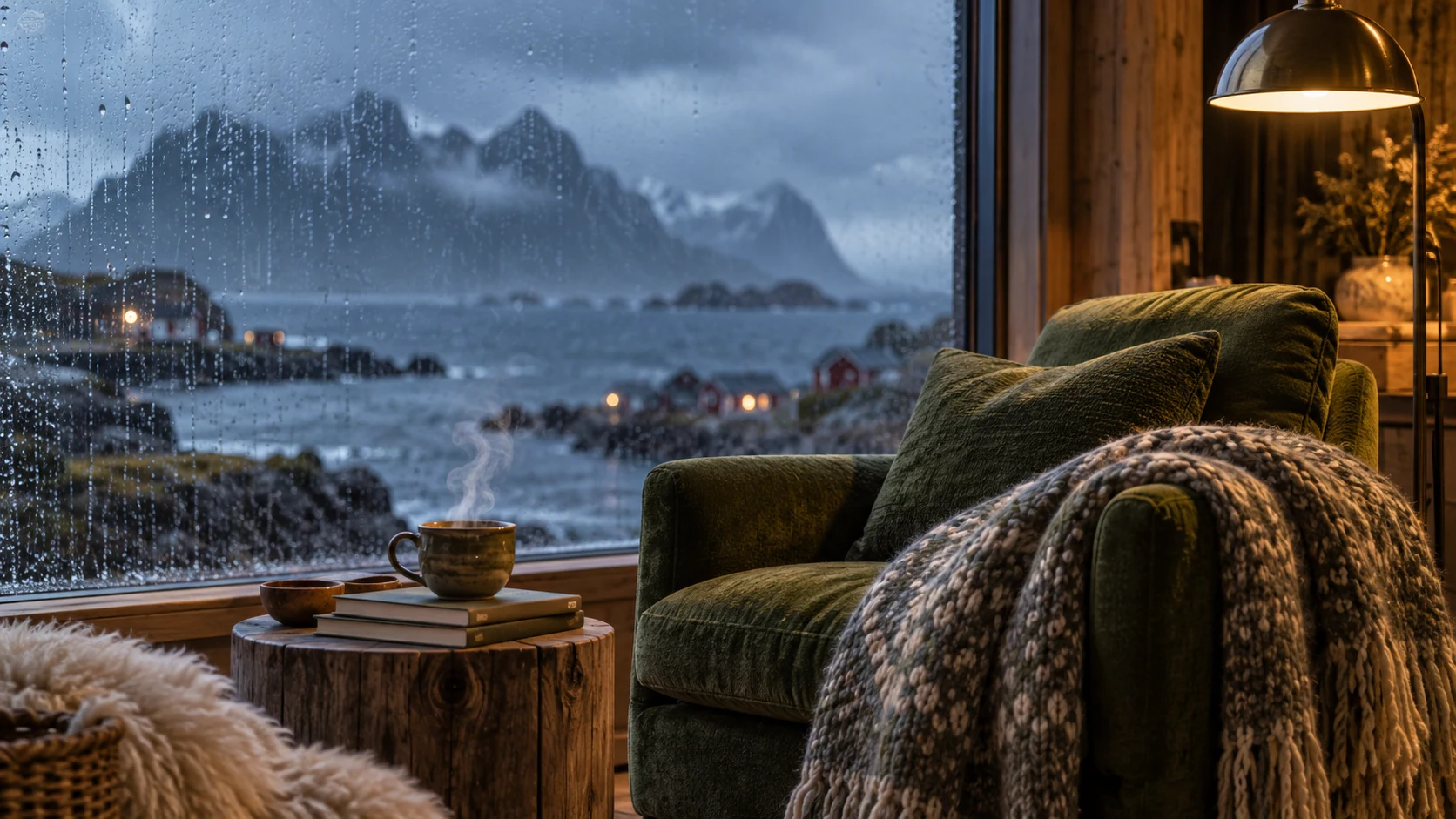 Illustration IA: Jour de pluie aux Lofoten : un plan B que vous attendez avec impatience